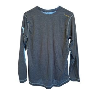 Ariat Rebar Mens Gray Long Sleeve Crew Neck Pocket T Shirt Size L / G